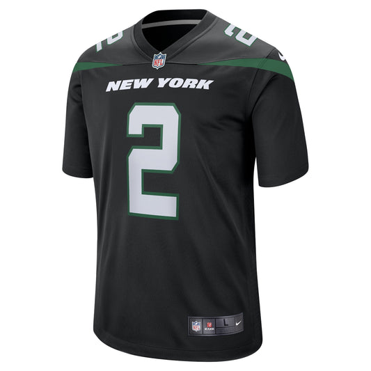 Zach Wilson New York Jets Alternate Game Jersey - Black