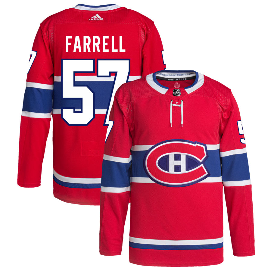Sean Farrell Montreal Canadiens Home Primegreen Authentic Pro Jersey - Red