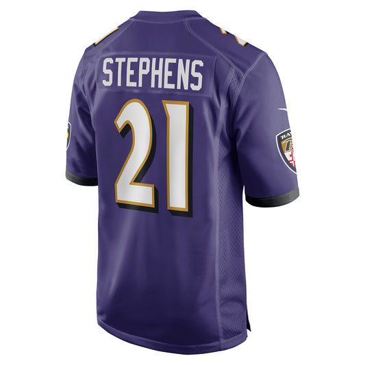 Brandon Stephens Baltimore Ravens Game Jersey - Purple