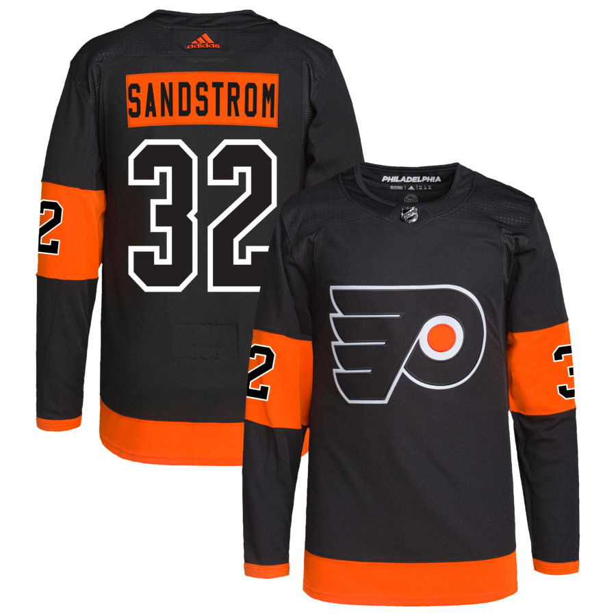 Felix Sandstrom Philadelphia Flyers Alternate Primegreen Authentic Pro Jersey - Black