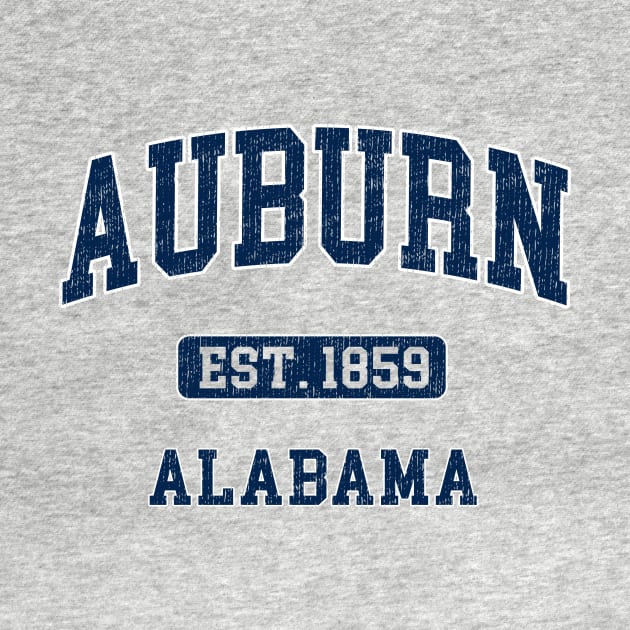 Auburn Alabama Al Vintage Sports Athletic Design T-Shirt