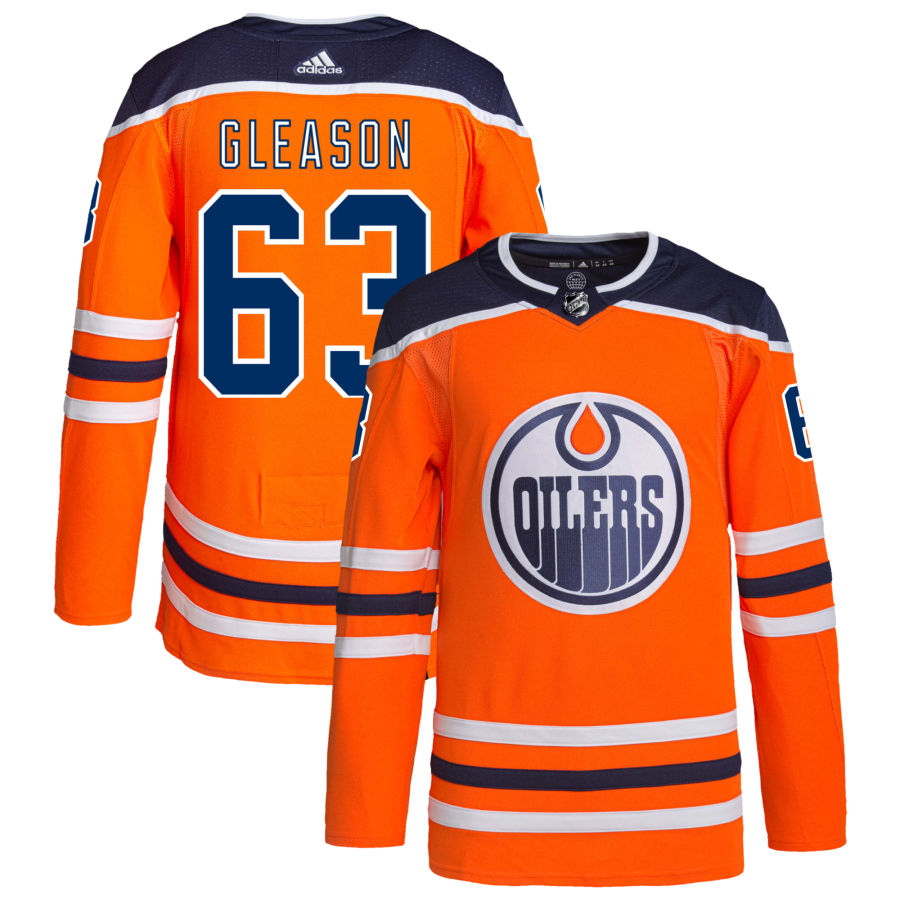 Ben Gleason Edmonton Oilers Home Authentic Pro Jersey - Orange