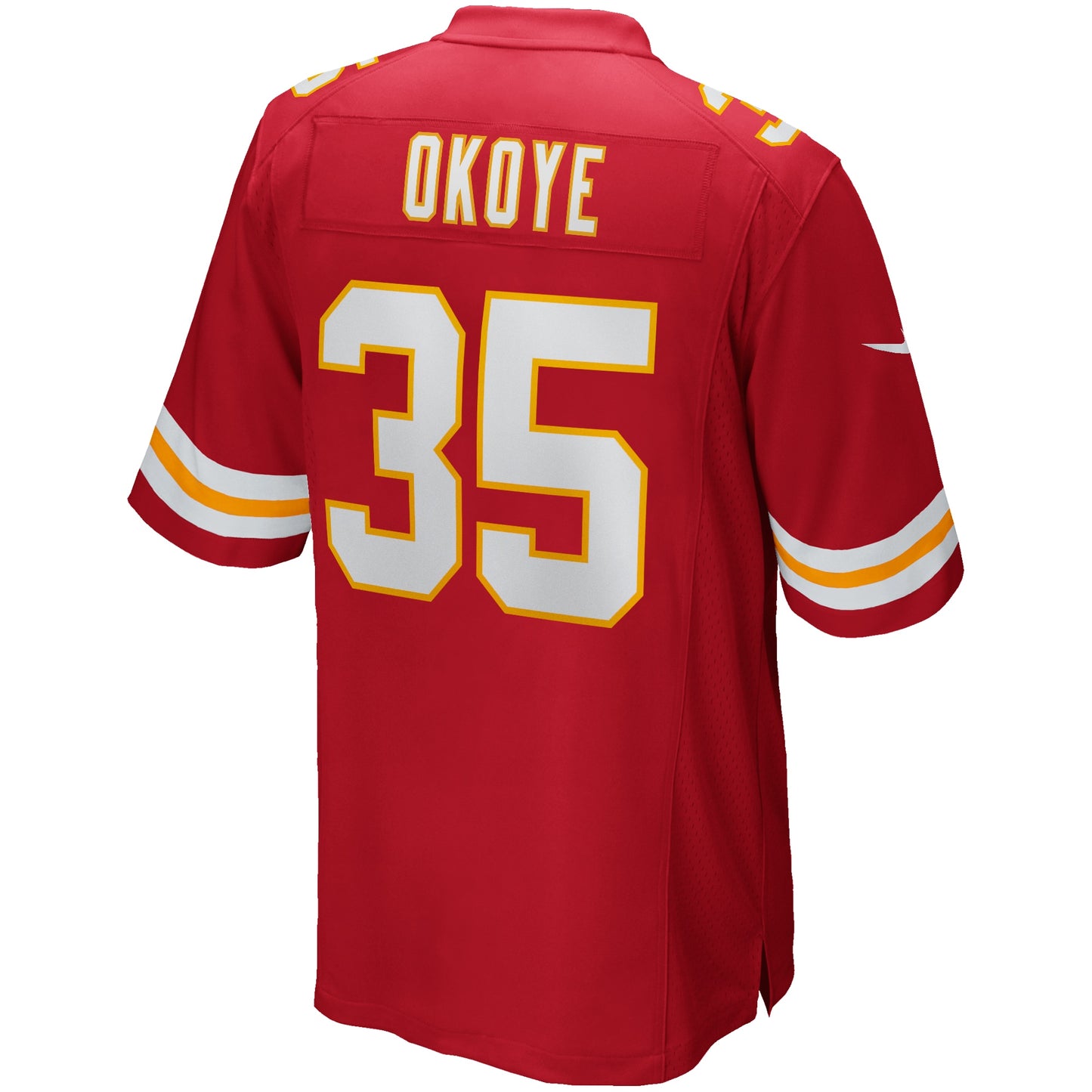 Christian Okoye Kansas City Chiefs Game Retired Player Jersey - Red