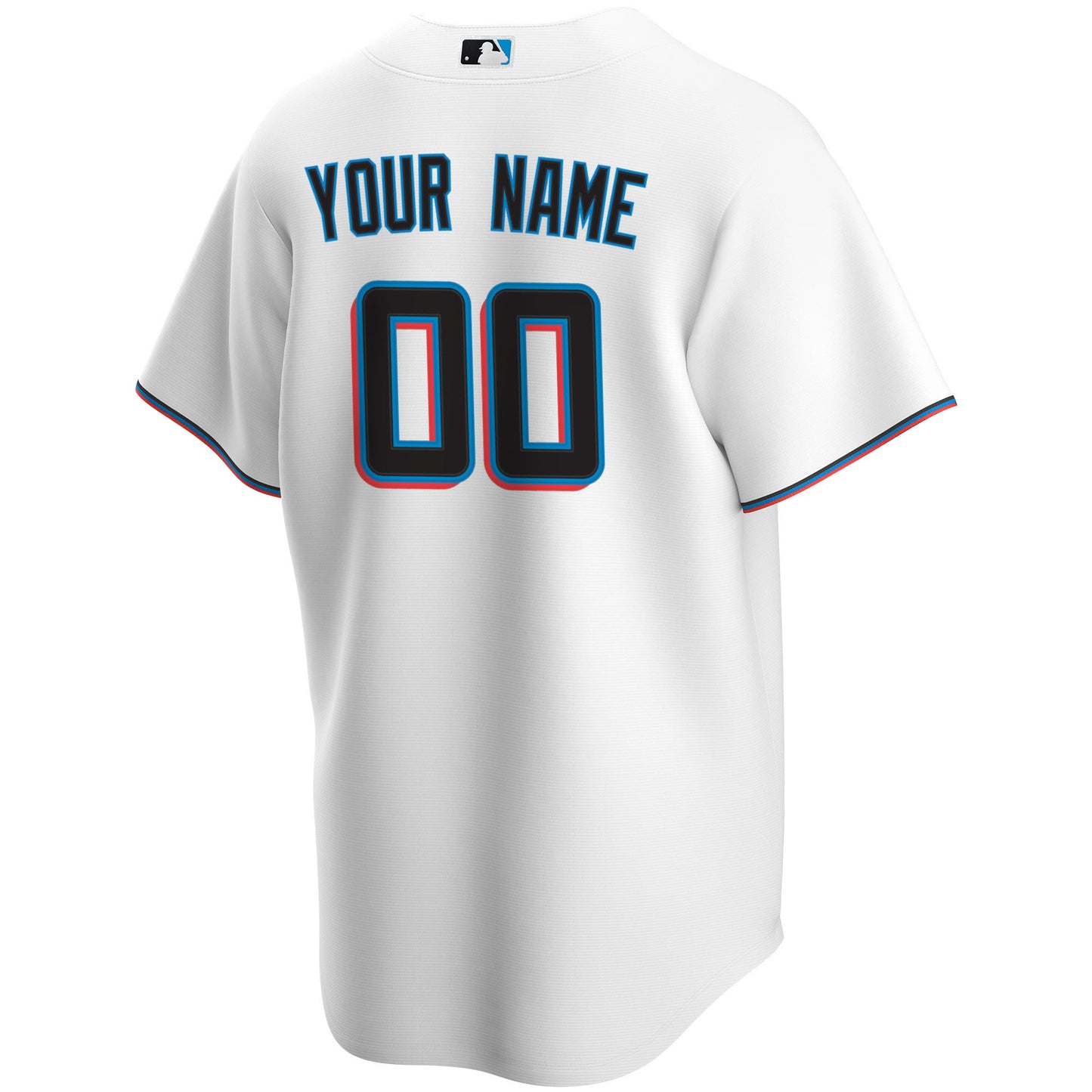 Miami Marlins Youth Home Replica Custom Jersey - White