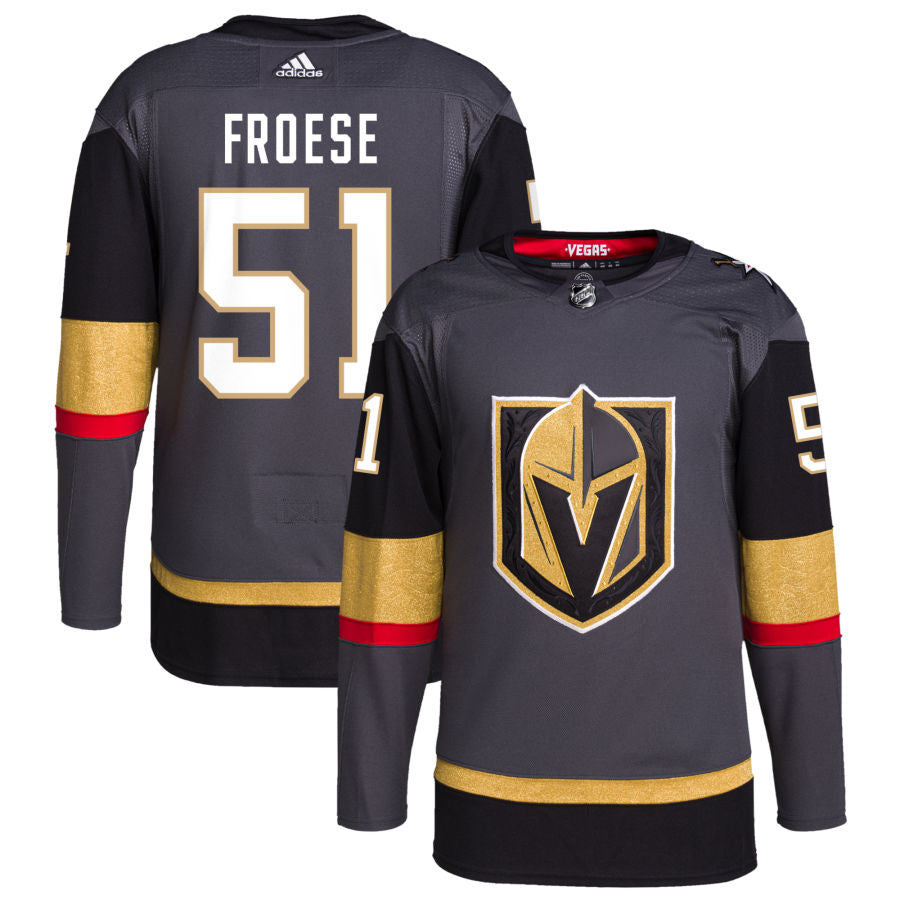 Byron Froese Vegas Golden Knights Alternate Authentic Pro Jersey - Gray