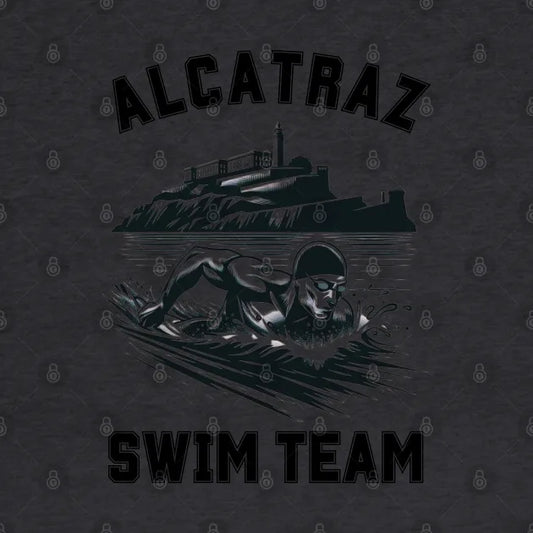 Alcatraz Swim Team | Funny Swim Team Swimming Logo Hoodie