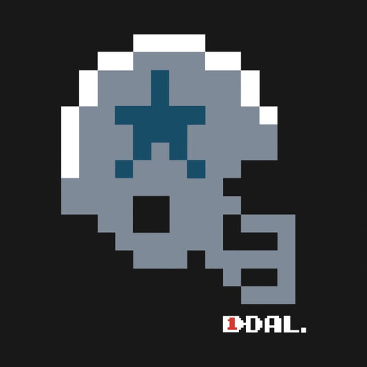 Dal Cowboys Tecmo Bowl Helmet T-Shirt