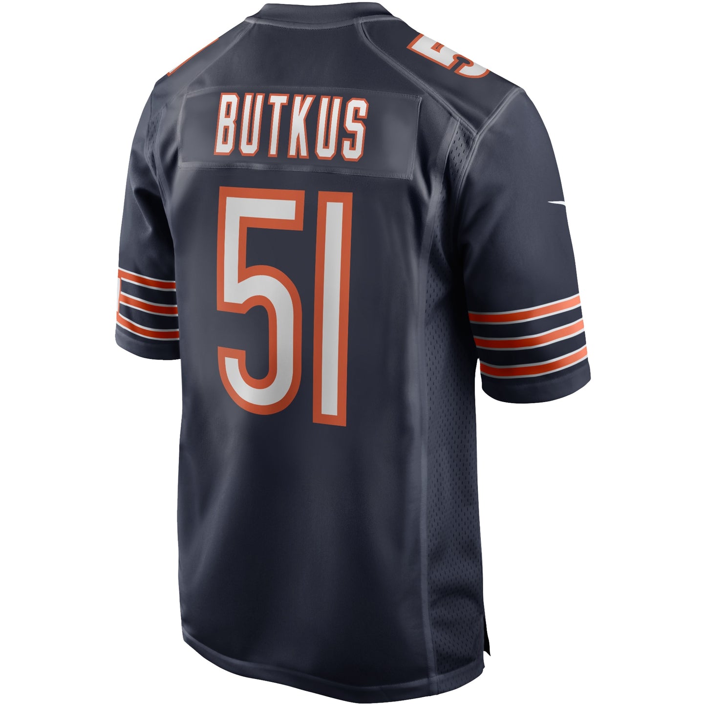 Dick Butkus Chicago Bears Game Retired Player Jersey - Navy