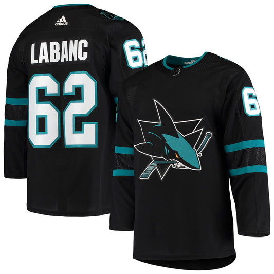 Kevin Labanc San Jose Sharks Alternate Authentic Jersey - Black