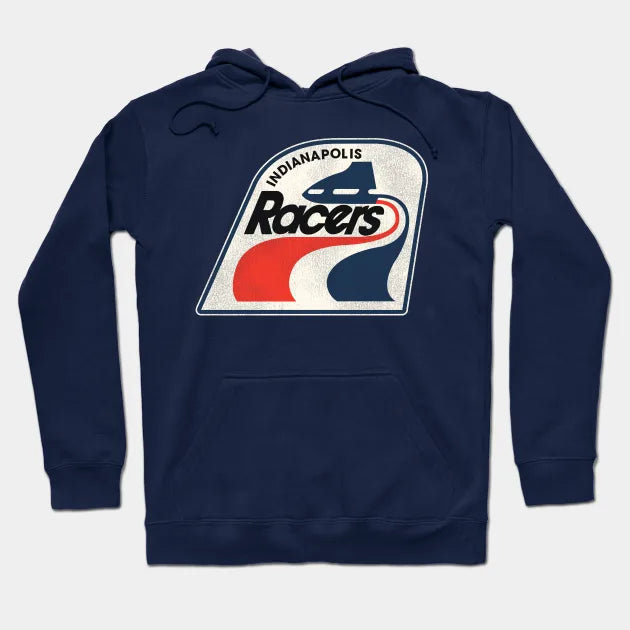 Defunct Indianapolis Racers Hockey Team Hoodie