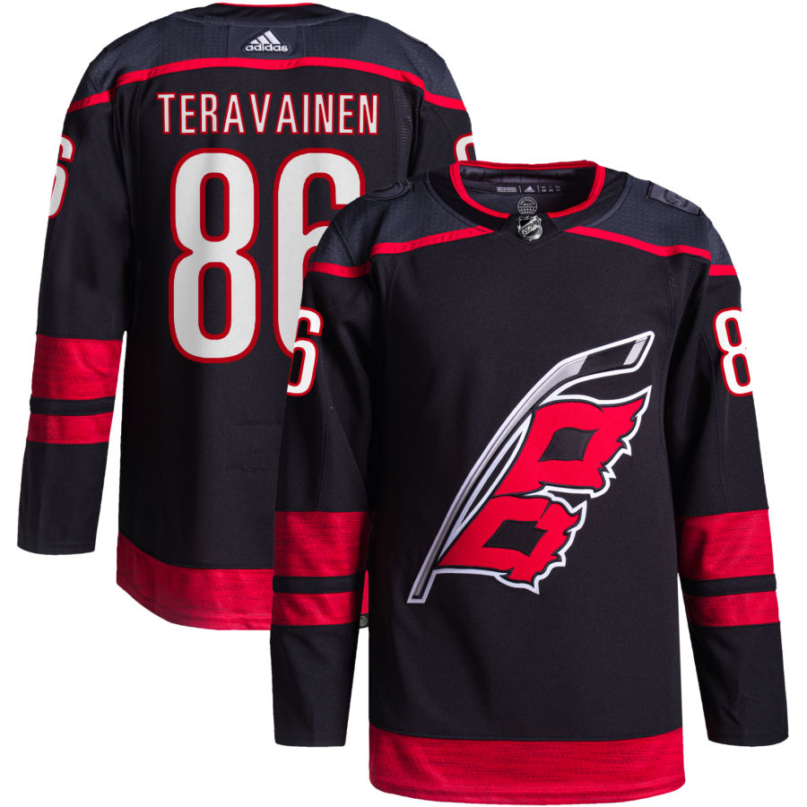 Teuvo Teravainen Carolina Hurricanes Alternate Primegreen Authentic Pro Jersey - Black