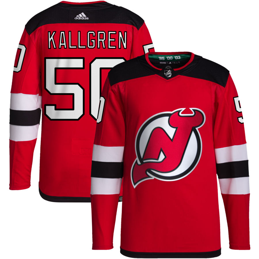 Erik Kallgren New Jersey Devils Home Primegreen Authentic Pro Jersey - Red