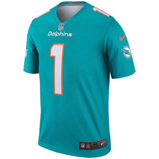 Men's Miami Dolphins Tua Tagovailoa Legend Jersey Aqua