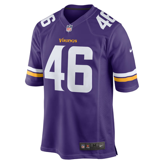Aaron Dykes Minnesota Vikings Team Game Jersey - Purple