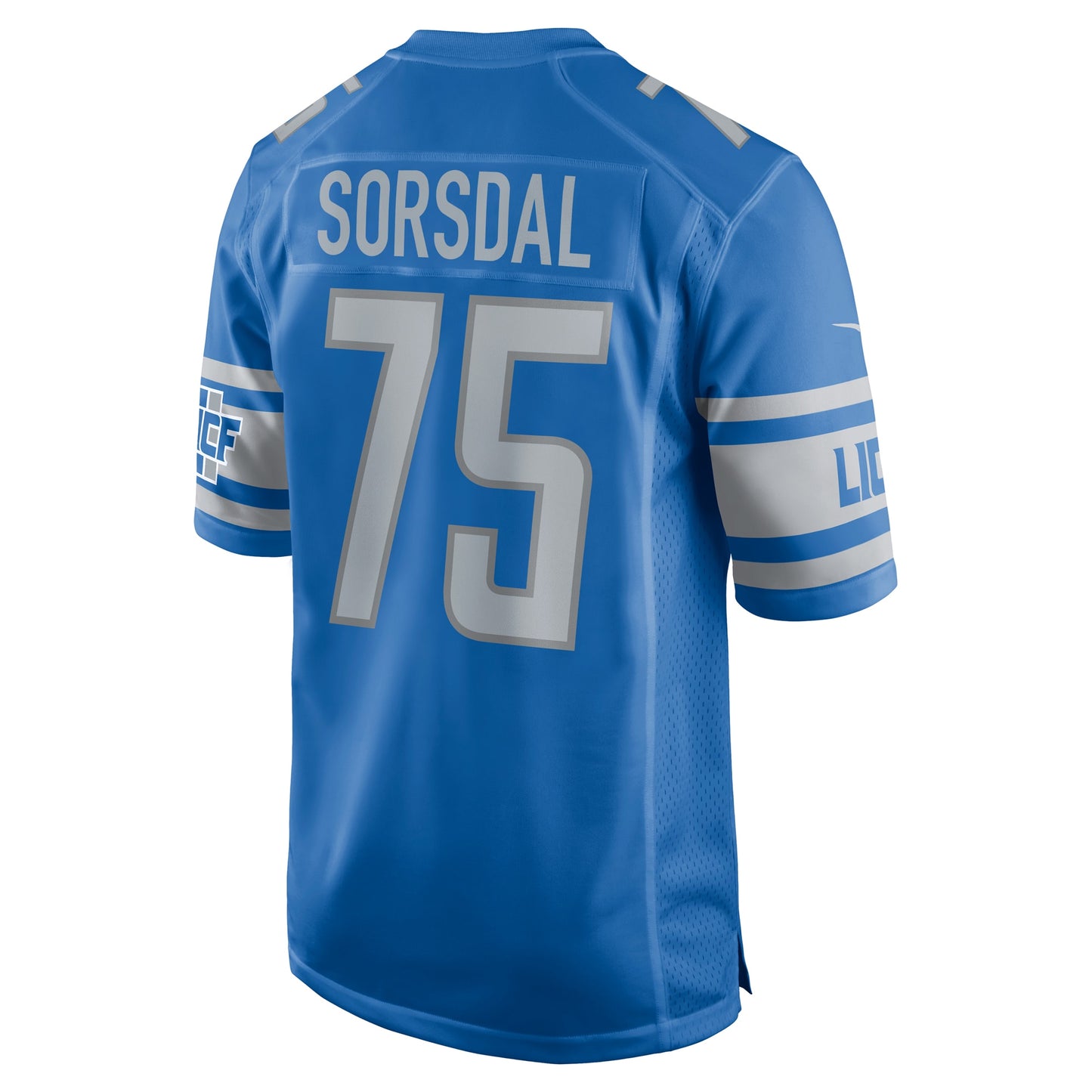 Colby Sorsdal Detroit Lions Team Game Jersey - Blue