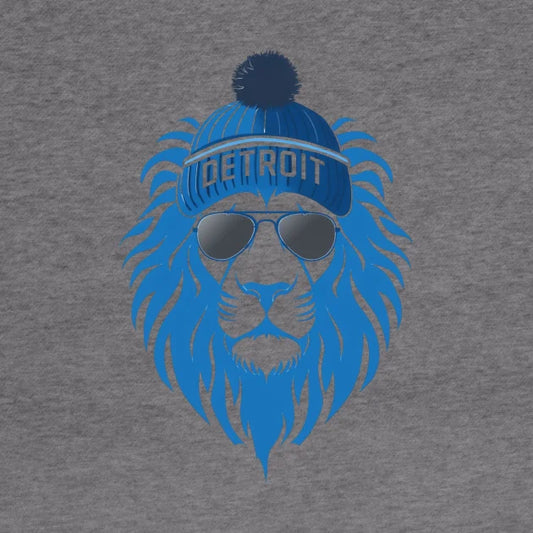 All Grit Detroit Football Roaring Lion Pride Hoodie