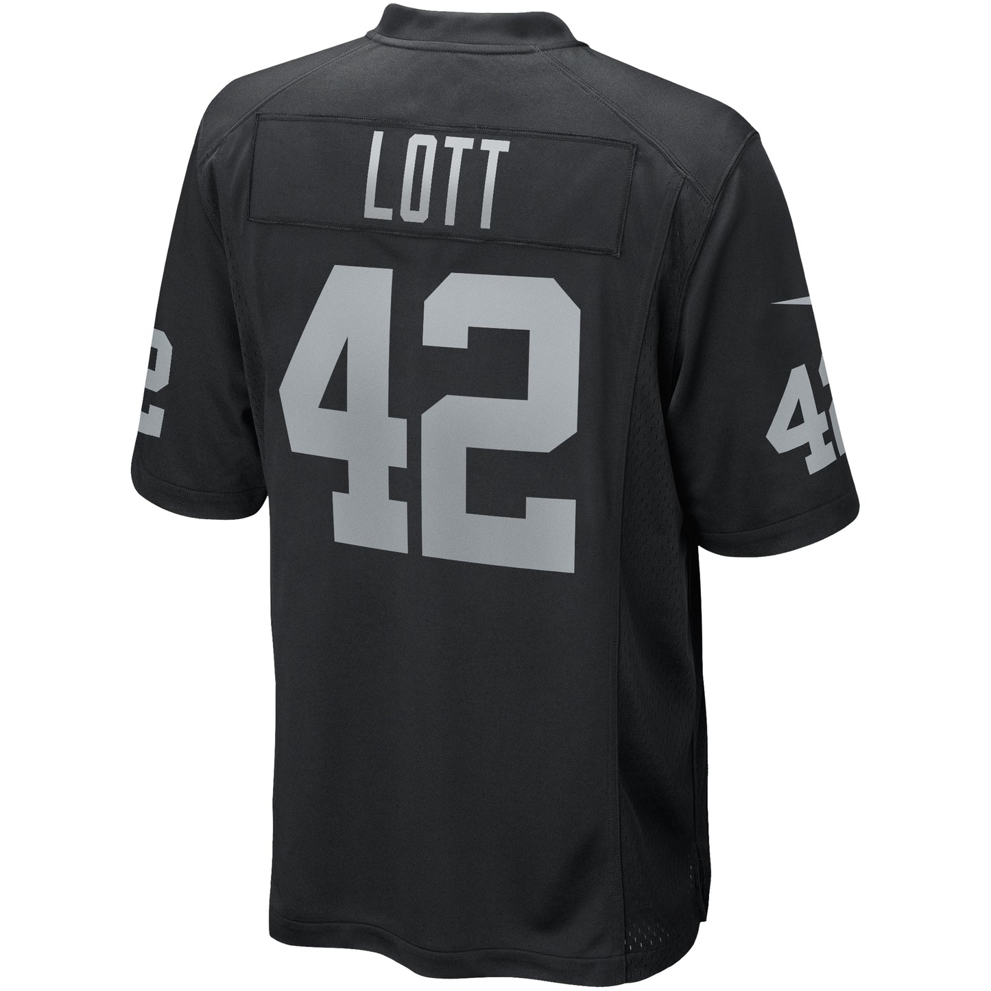 Ronnie Lott Las Vegas Raiders Game Retired Player Jersey - Black