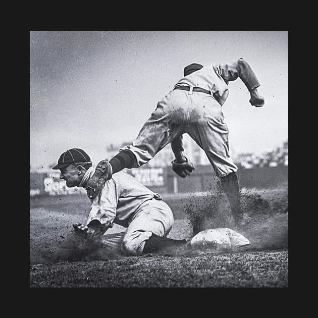 Ty Cobb Slides Into Third Hoodie