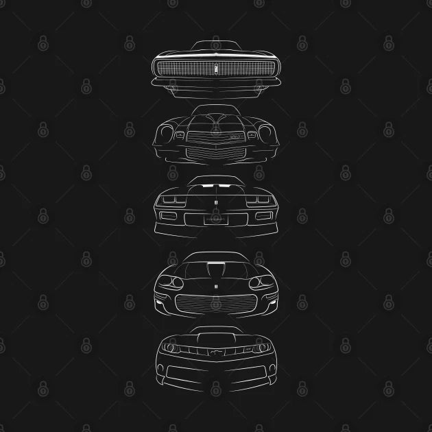 Evolution Of The Camaro T-Shirt
