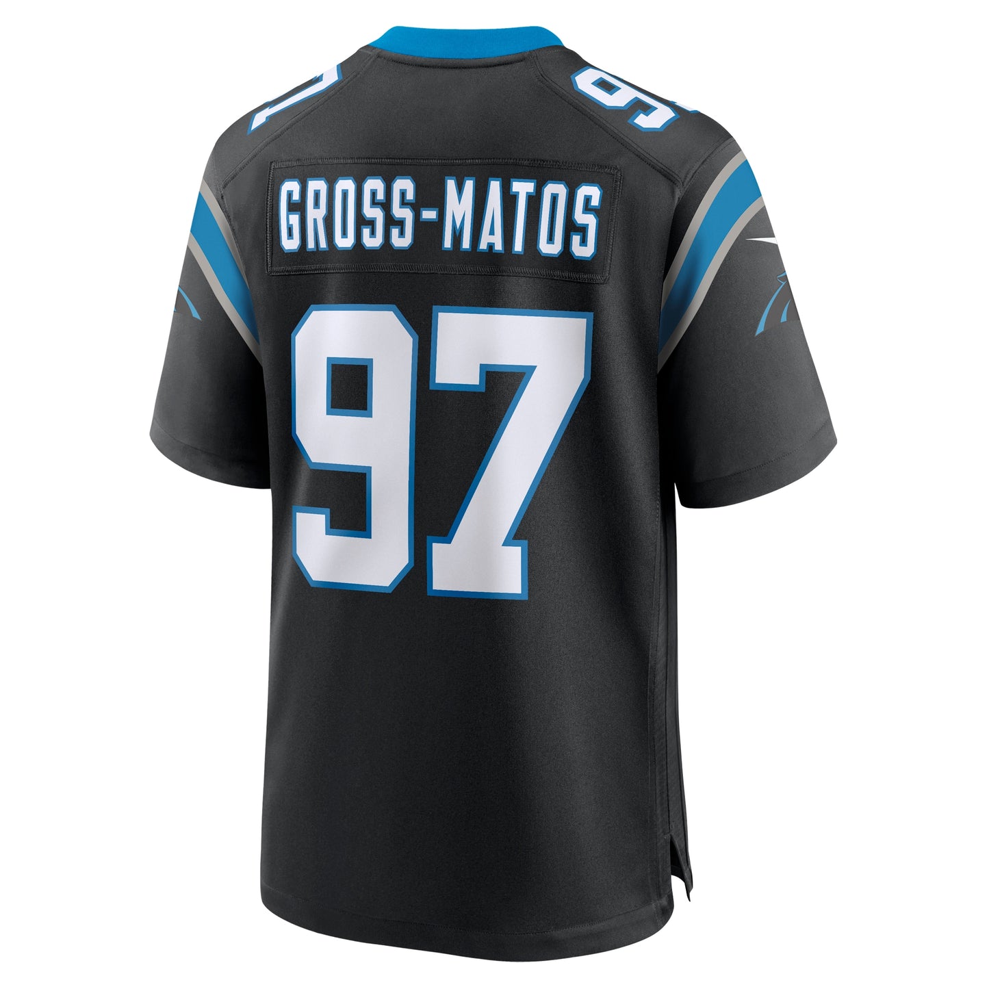 Yetur Gross-Matos Carolina Panthers Team Game Jersey - Black