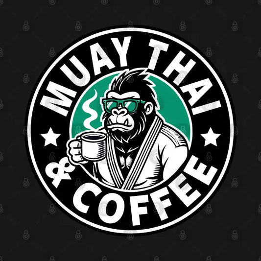 Funny Thai Boxing Muay Thai And Coffee T-Shirt