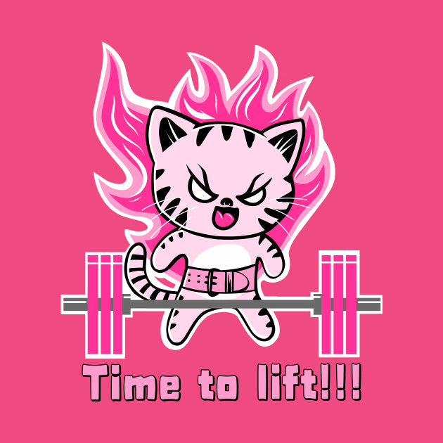 Weight Lifting Cat, Gym Girl, Fitness Girl T-Shirt