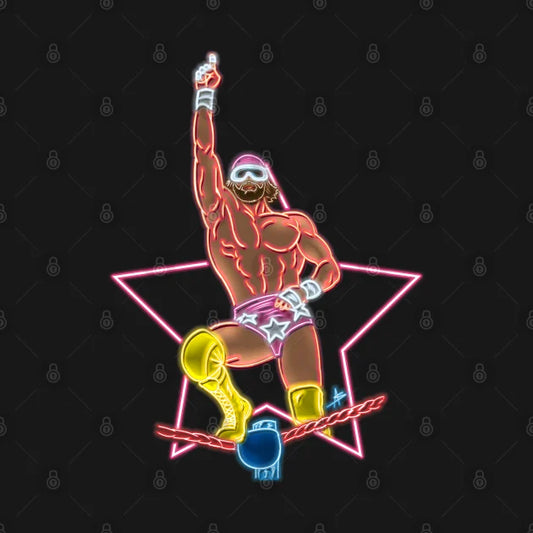 Macho Man Top Rope Neon Color T-Shirt