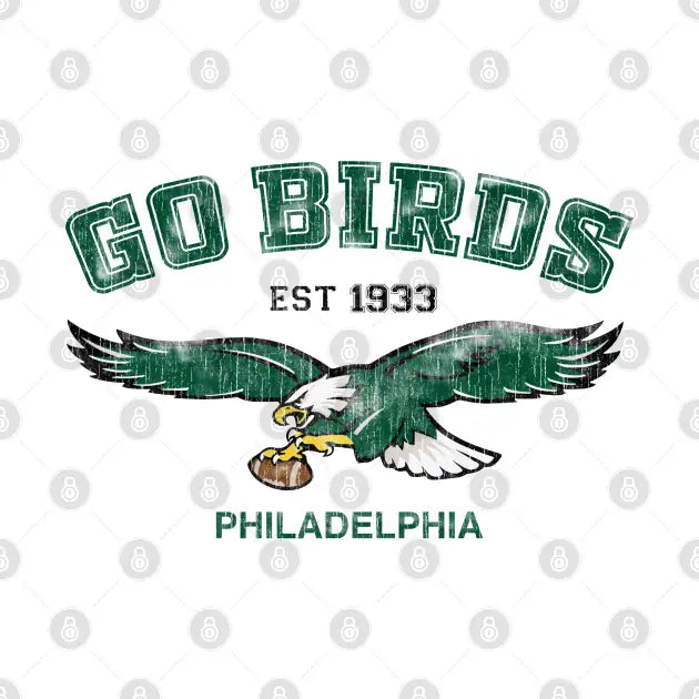 Go Birds Vintage Eagles Philadelphia Football T-Shirt