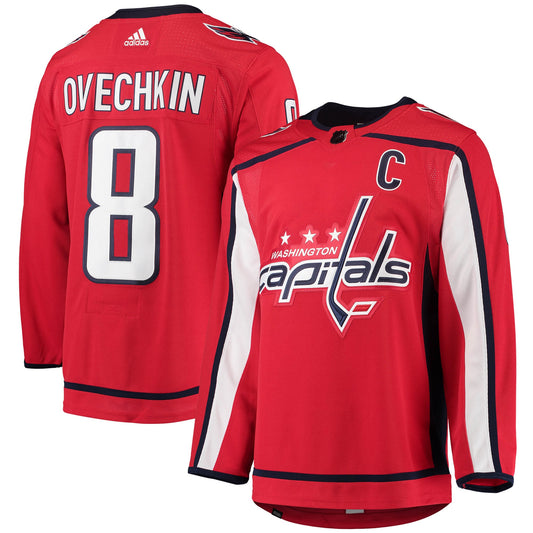 Alexander Ovechkin Washington Capitals Home Captain Patch Primegreen Authentic Pro Player Jersey - Red