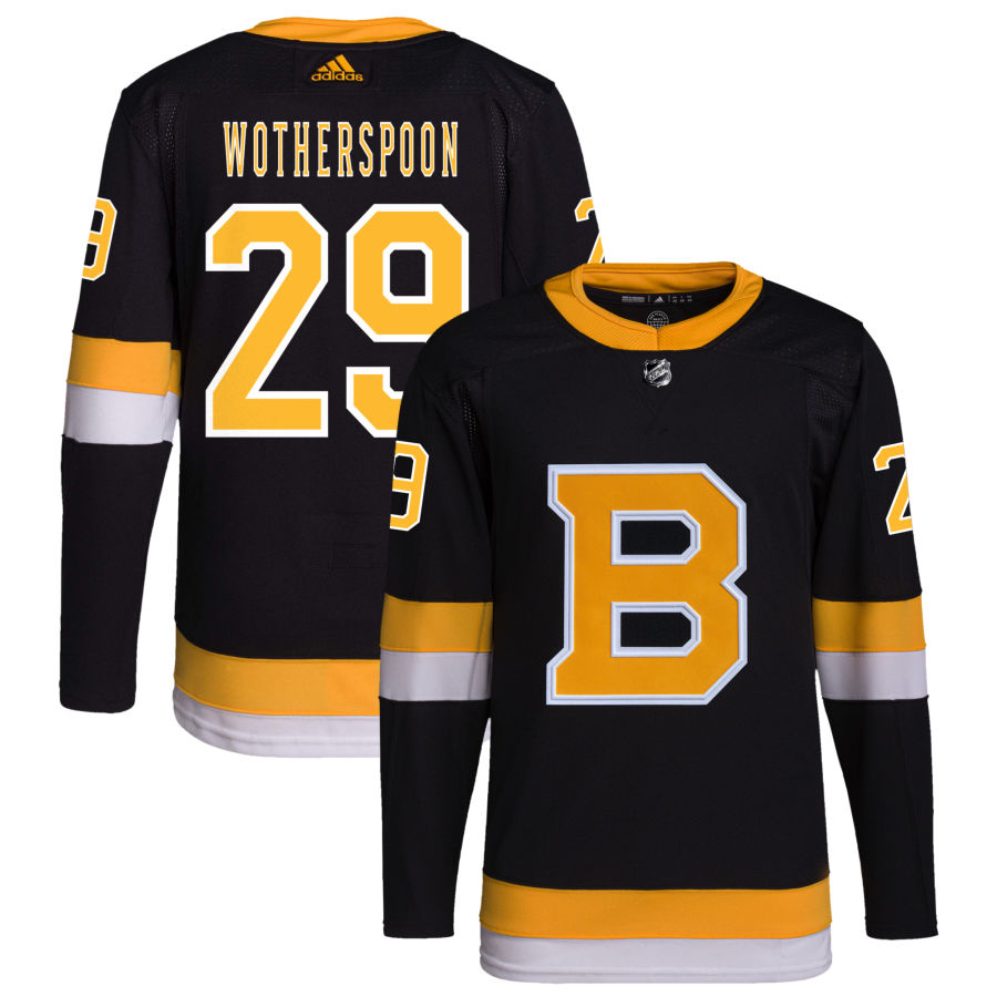 Parker Wotherspoon Boston Bruins Alternate Primegreen Authentic Pro Jersey - Black