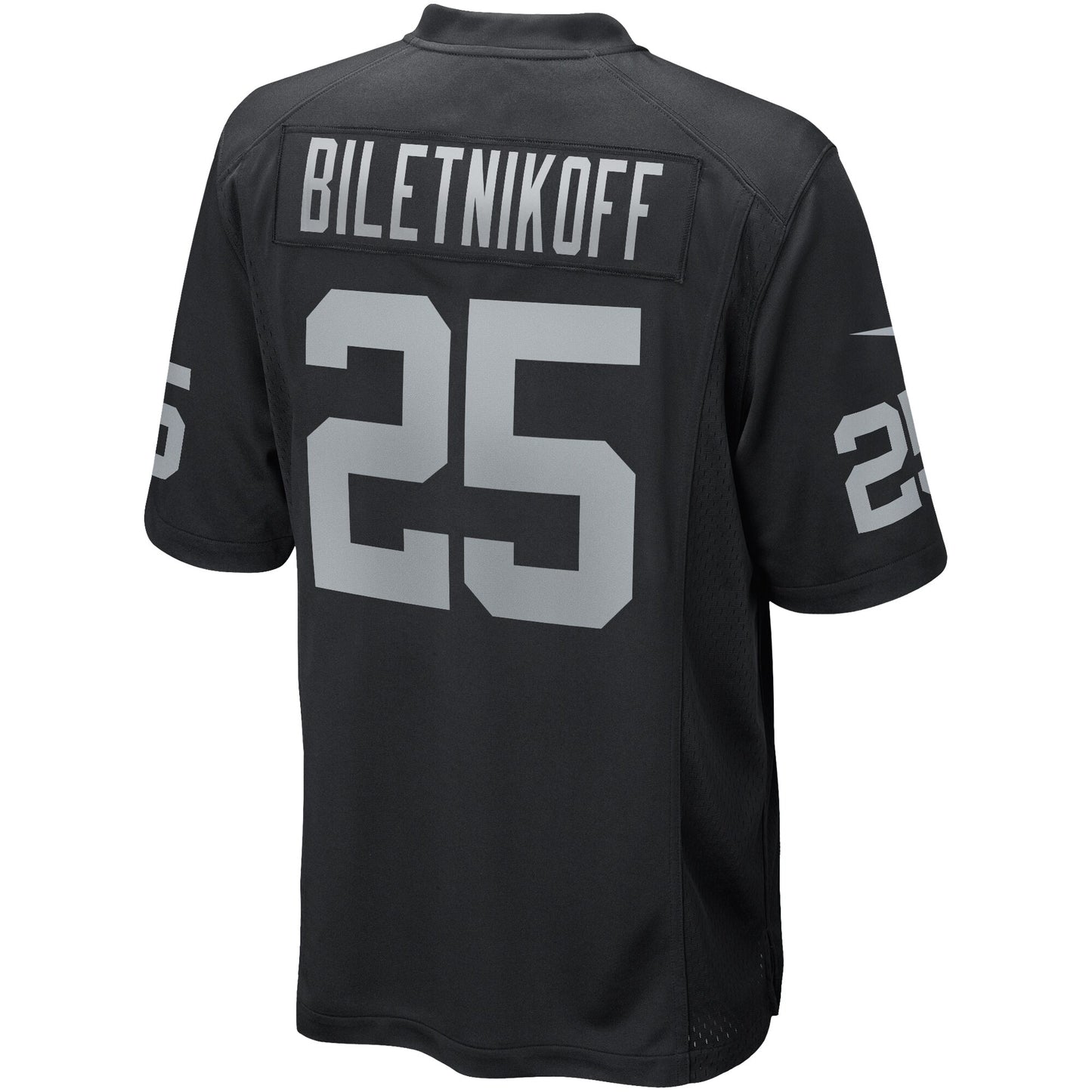 Fred Biletnikoff Las Vegas Raiders Game Retired Player Jersey - Black