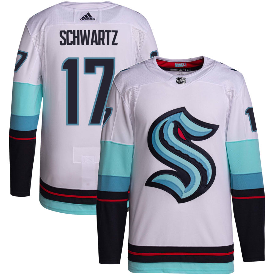 Jaden Schwartz Seattle Kraken Away Primegreen Authentic Jersey - White