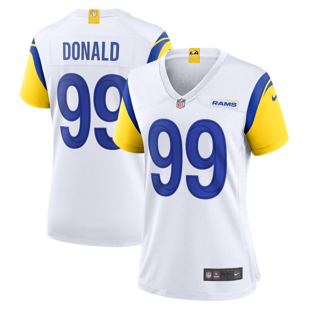 Aaron Donald Los Angeles Rams Nike Womens Alternate Player Game Jersey White