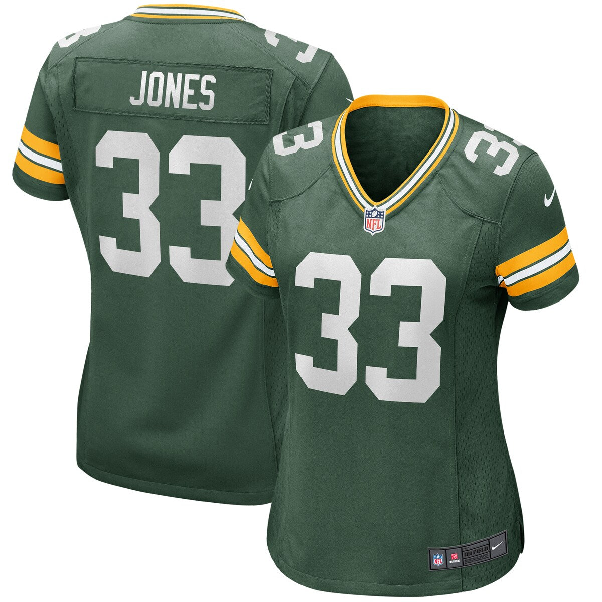 Aaron Jones Green Bay Packers Nike Womens Game Jersey Green