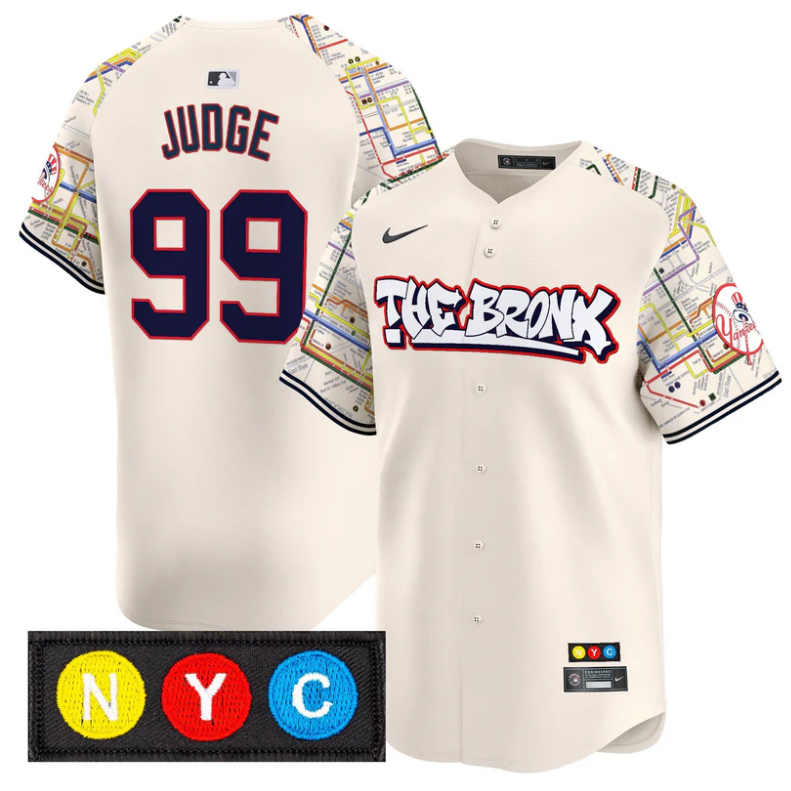 Aaron Judge Jersey #99 New York Yankees The Bronx Subway Style Premier Limited S