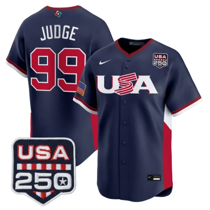 Aaron Judge Jersey #99 Team USA World Baseball Classic 250 USA 2026 Roster Stitc