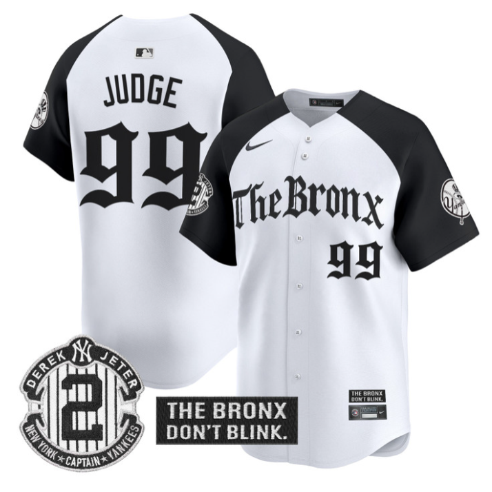 Aaron Judge Jersey #99 Yankees The Bronx Gothic Ink Drop Edition Stitched