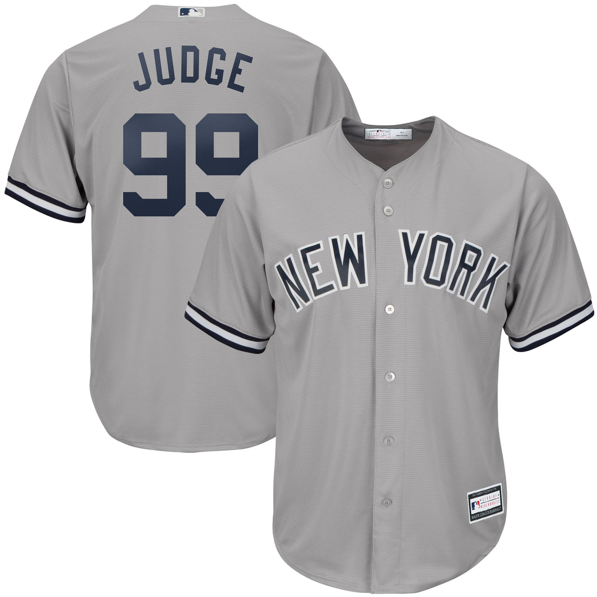 Aaron Judge New York Yankees Big Tall Replica Player Jersey Gray