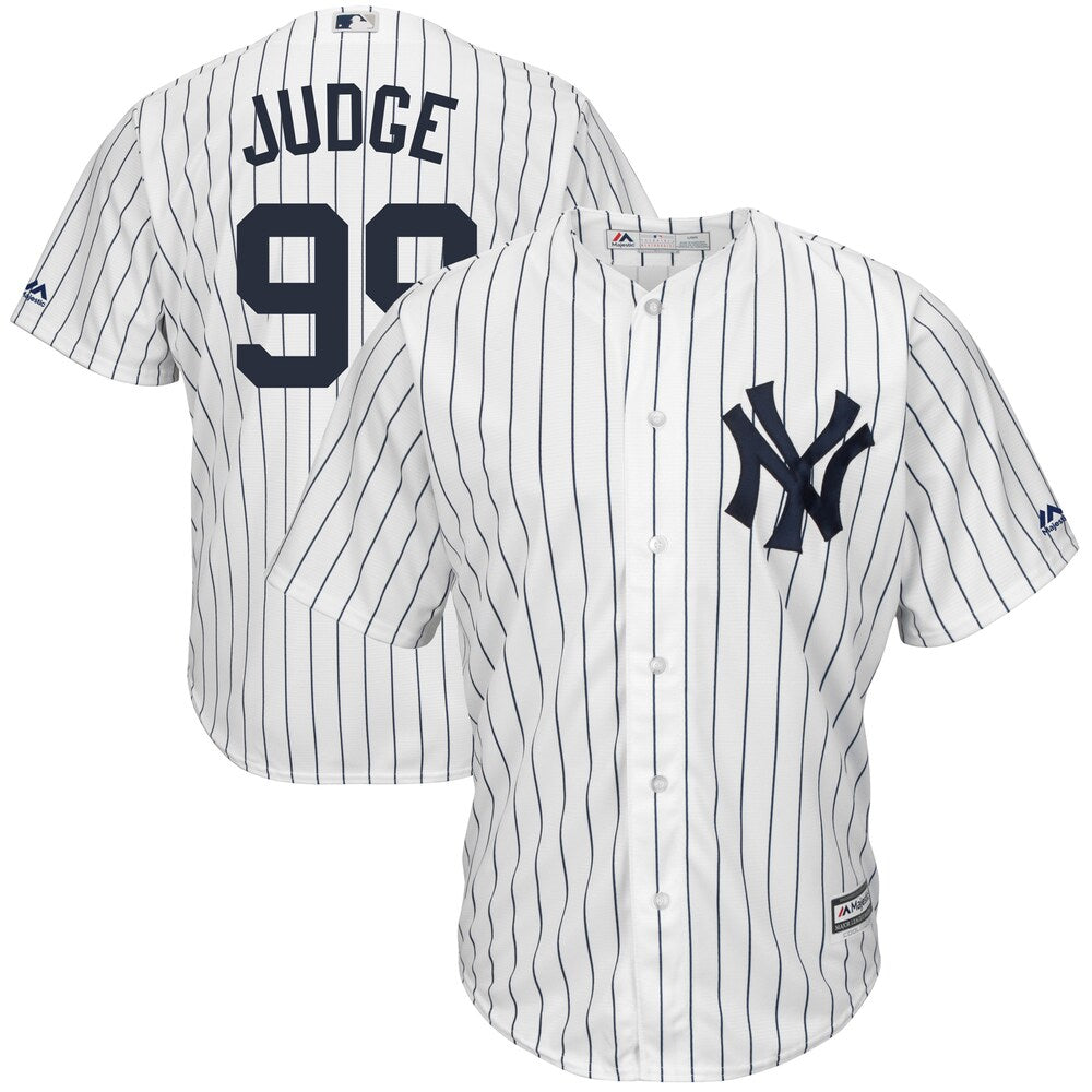 Aaron Judge New York Yankees Majestic Big Tall Cool Base Player Jersey White