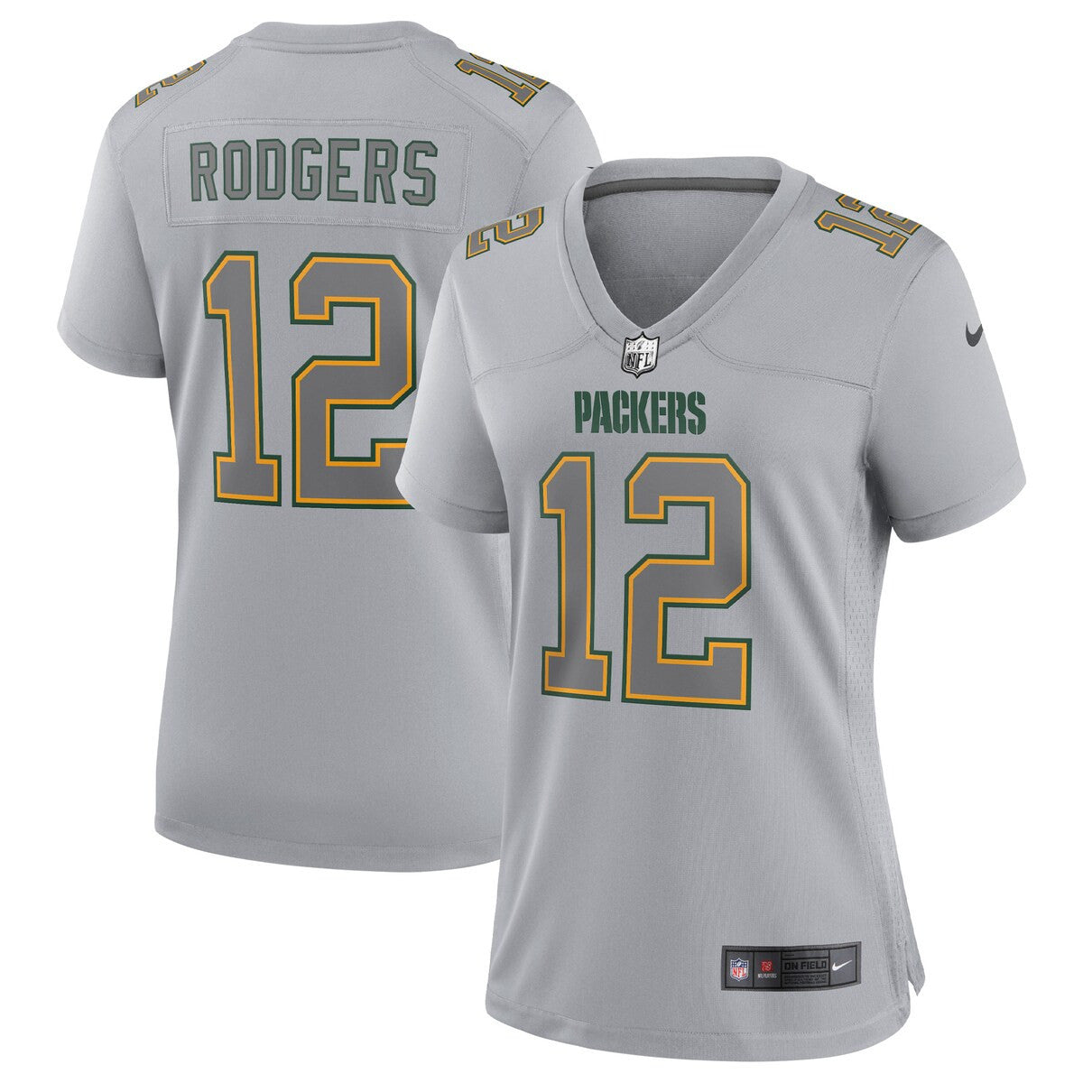 Aaron Rodgers Green Bay Packers Nike Womens Atmosphere Fashion Game Jersey Gray