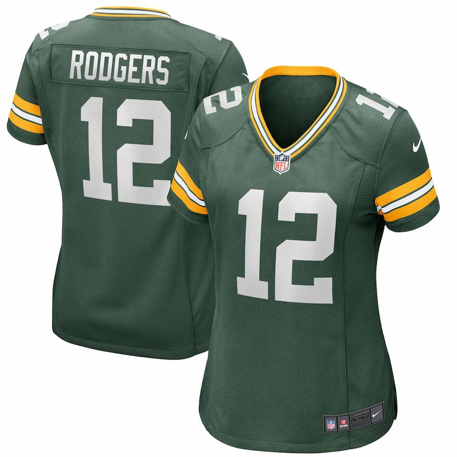 Aaron Rodgers Green Bay Packers Nike Womens Game Jersey Green