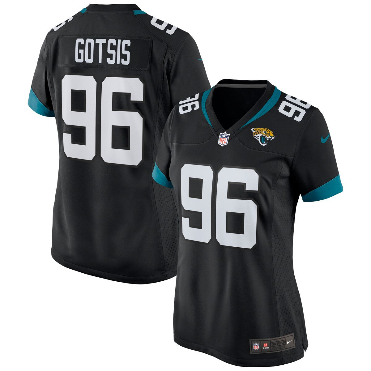 Adam Gotsis Jacksonville Jaguars Nike Womens Game Jersey Black
