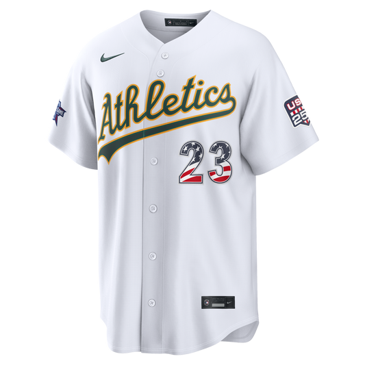 2026 All-Star Edition Stars & Stripes Men's Athletics Shea Langeliers Nike White Stadium Jersey