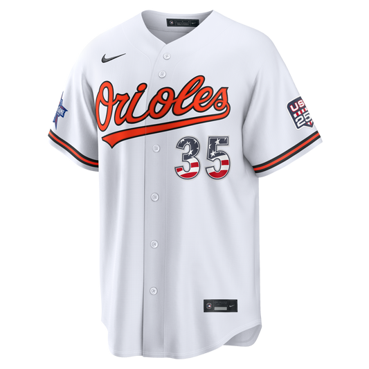 2026 All-Star Edition Stars & Stripes Men's Baltimore Orioles Adley Rutschman Nike White Stadium Jersey
