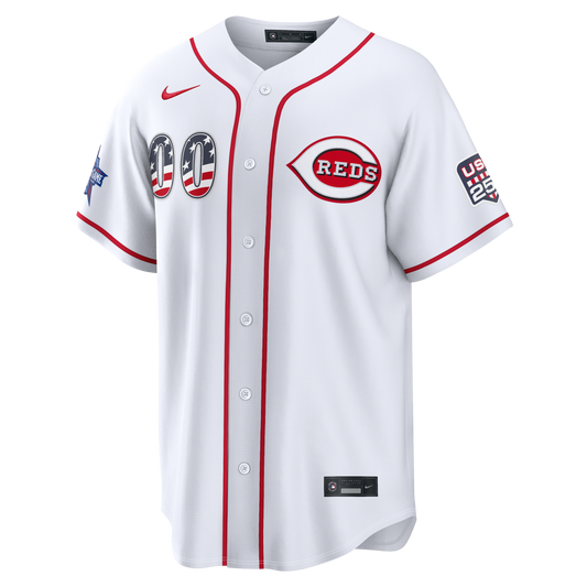 2026 All-Star Edition Stars & Stripes Men's Cincinnati Reds Nike White Stadium Pick-A-Player Jersey