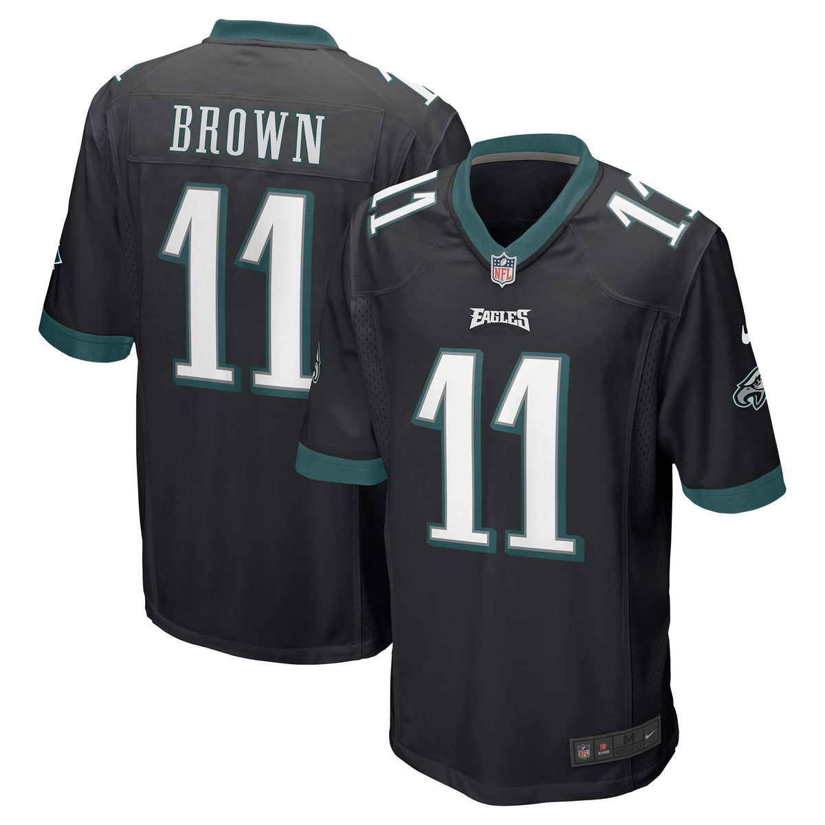 A.J. Brown Philadelphia Eagles Nike Game Jersey Black