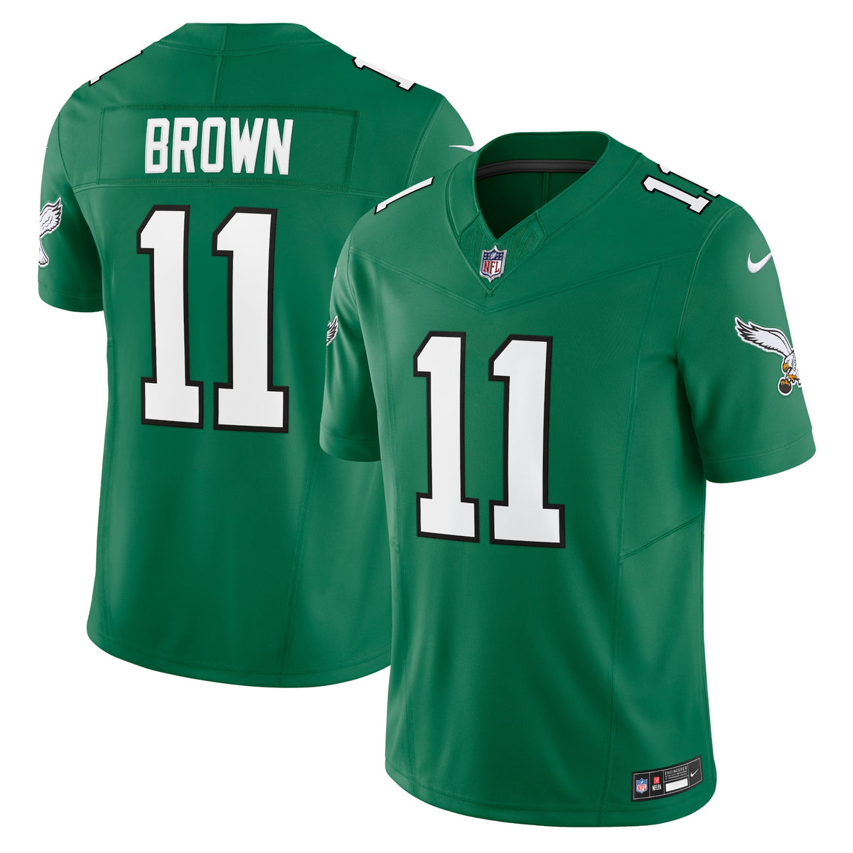 A.J. Brown Philadelphia Eagles Nike Vapor F.U.S.E. Limited Jersey Kelly Green