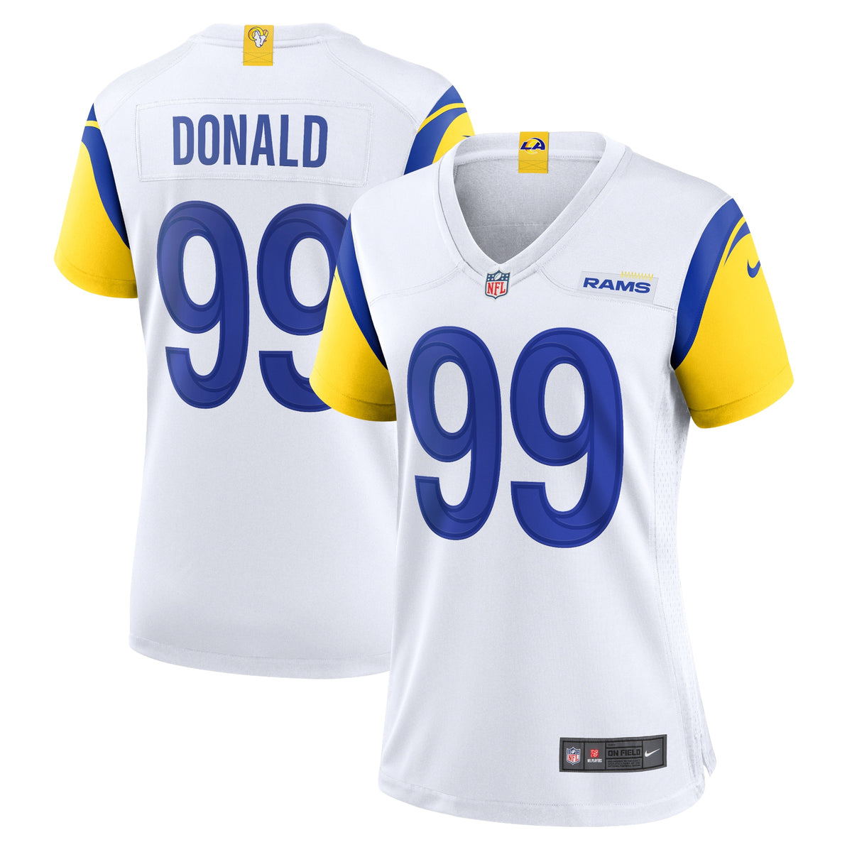 Aaron Donald Los Angeles Rams Nike Women's Player Jersey White