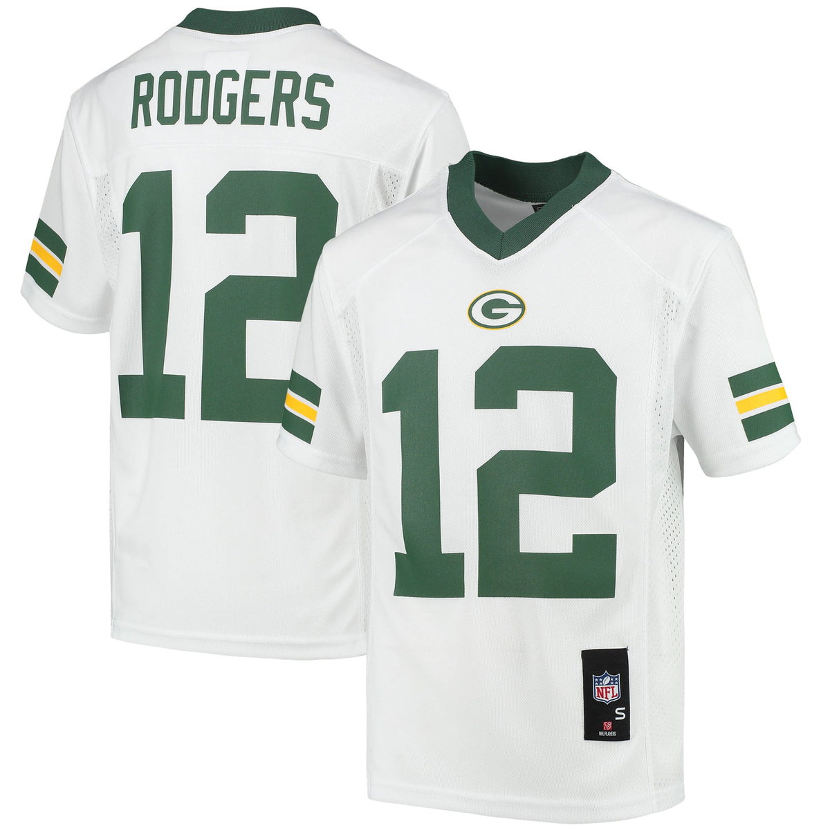 Aaron Rodgers Green Bay Packers Youth Replica Player Jersey White