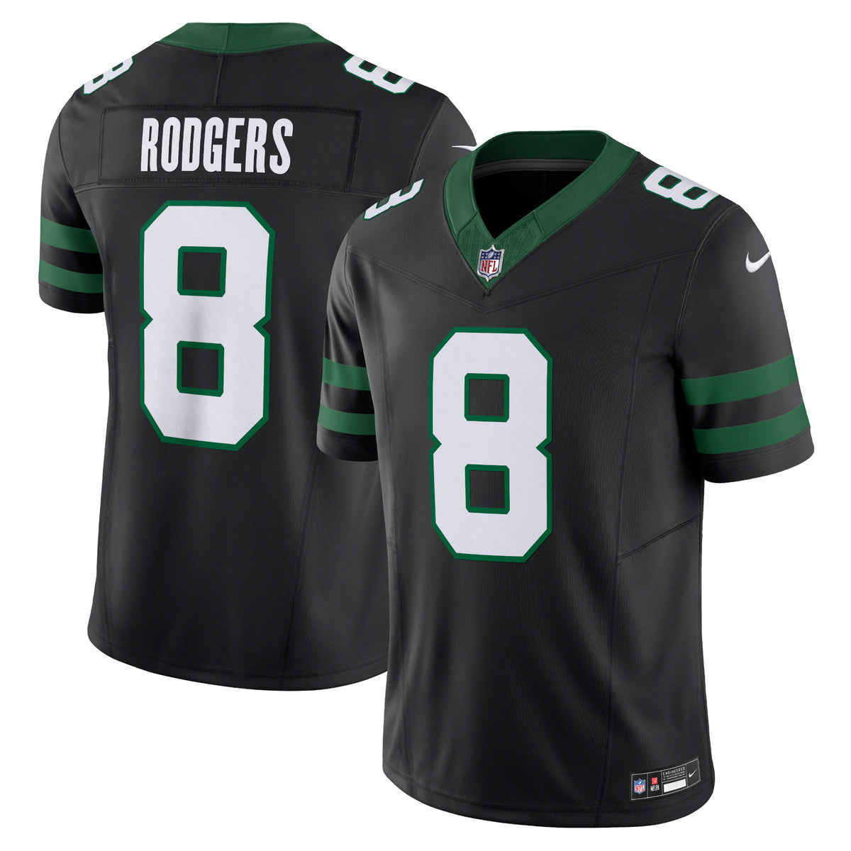 Aaron Rodgers New York Jets Nike Alternate Vapor F.U.S.E. Limited Jersey Legacy Black